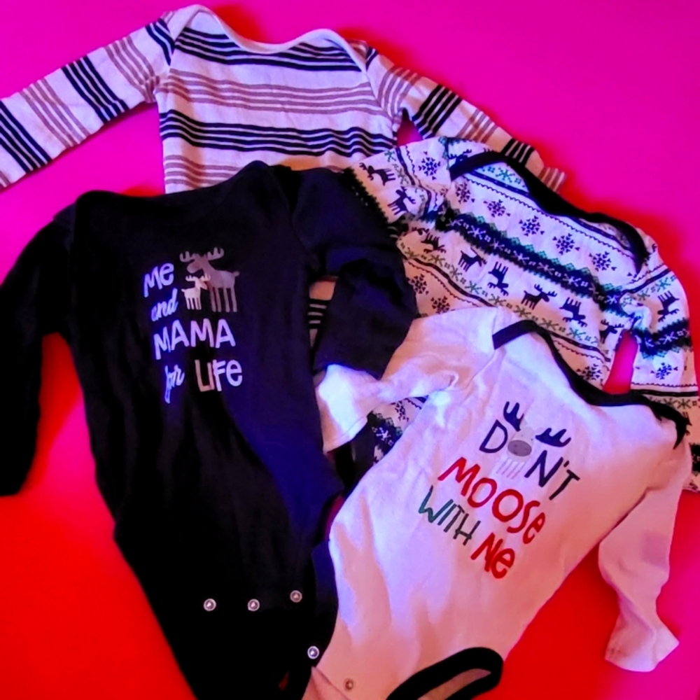 3-6M Long Sleeve Onesies